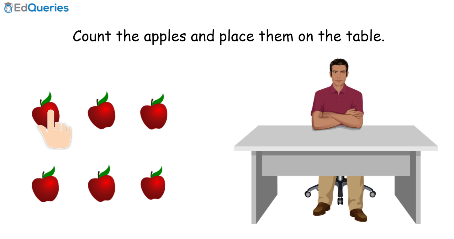 Screenshot of the game "Count the apples"